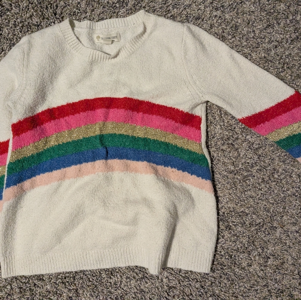 Tucker And Tate Rainbow Stripe Crewneck Sweater